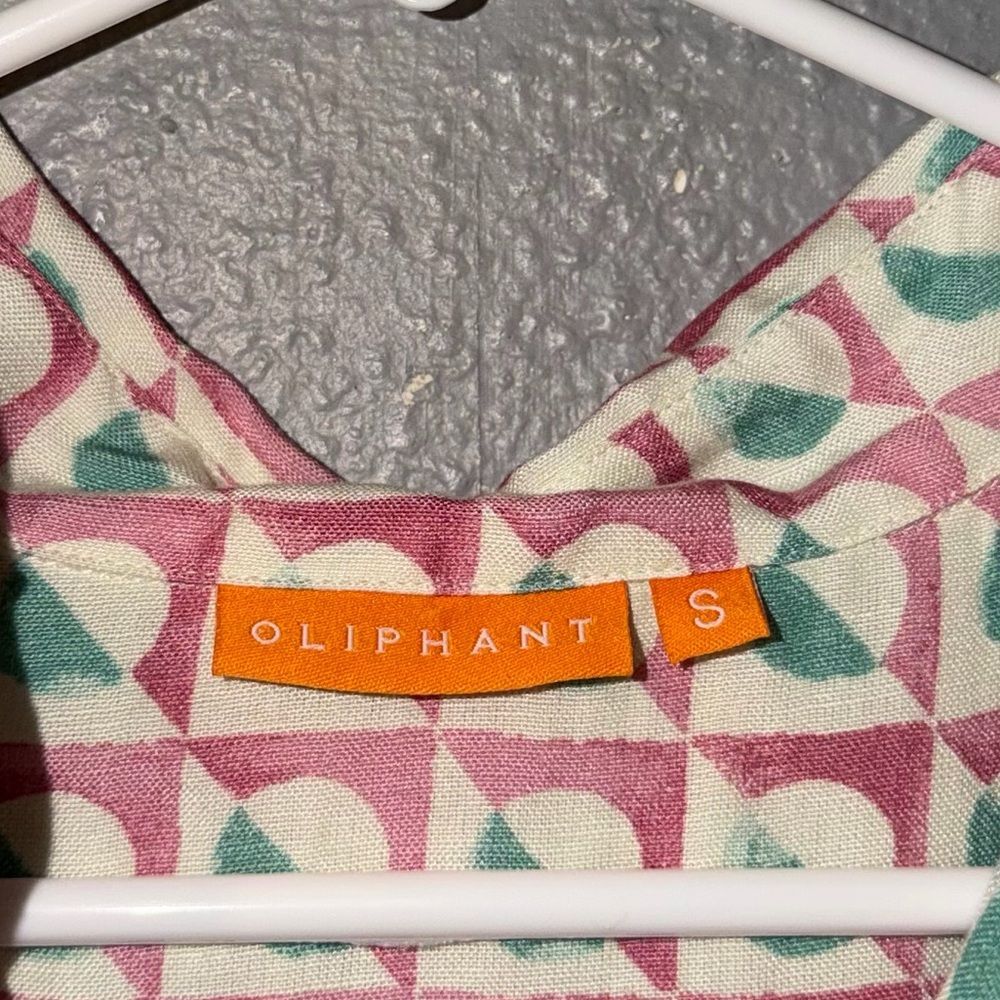 Oliphant Cirque Rose Shirt Dress Size S - Picture 4 of 6